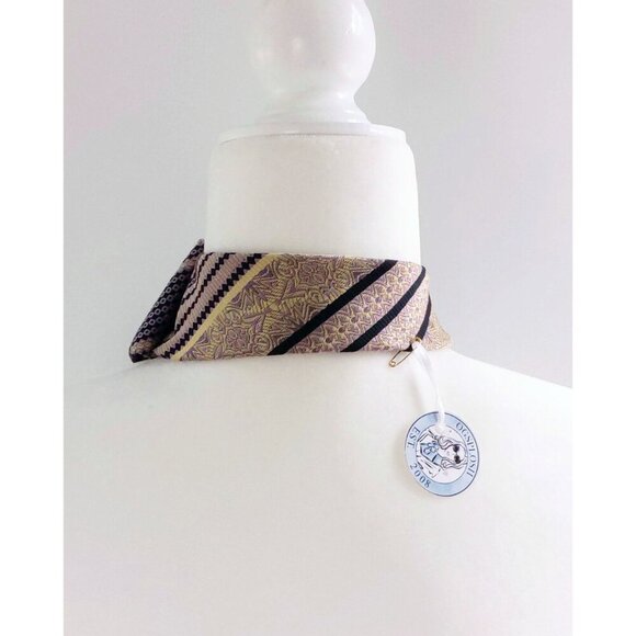 Ogsplosh - Purple And Gold Ascot - Sustainably Made - Women's Tie - NEW - Picture 5 of 8